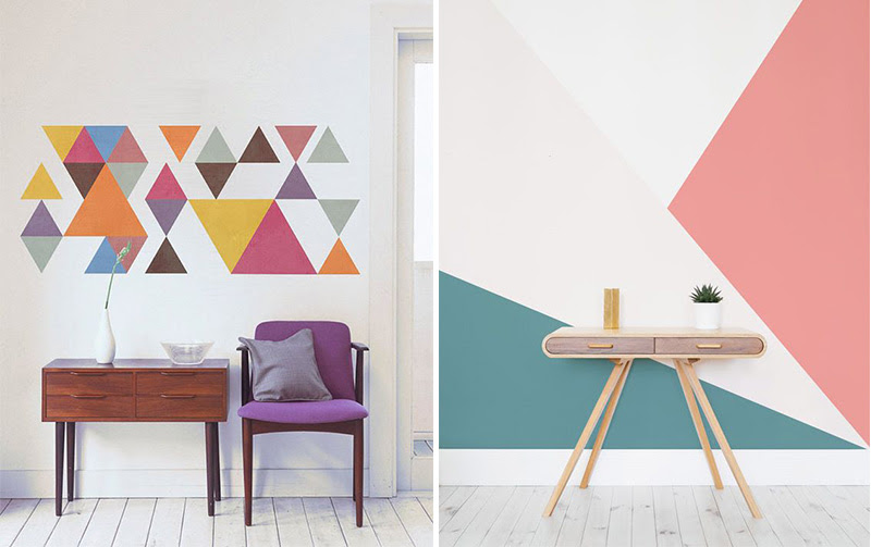 Dipingere le pareti con il color blocking | La gatta sul tetto