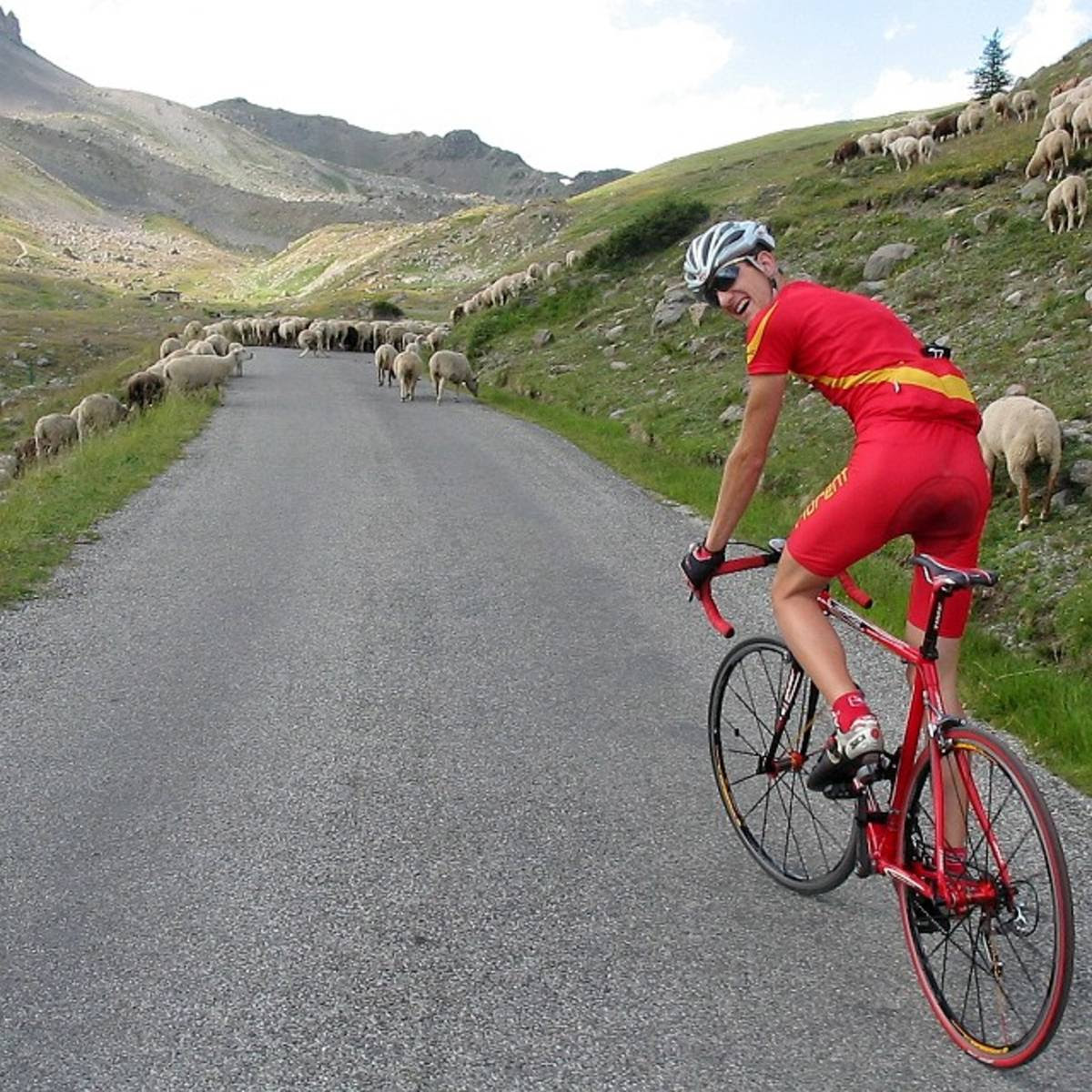florent ligney dans la montée du col du granon