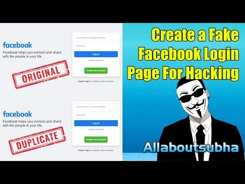 how to create fake login page using mobile | how to hack facebook | how to create fake login page