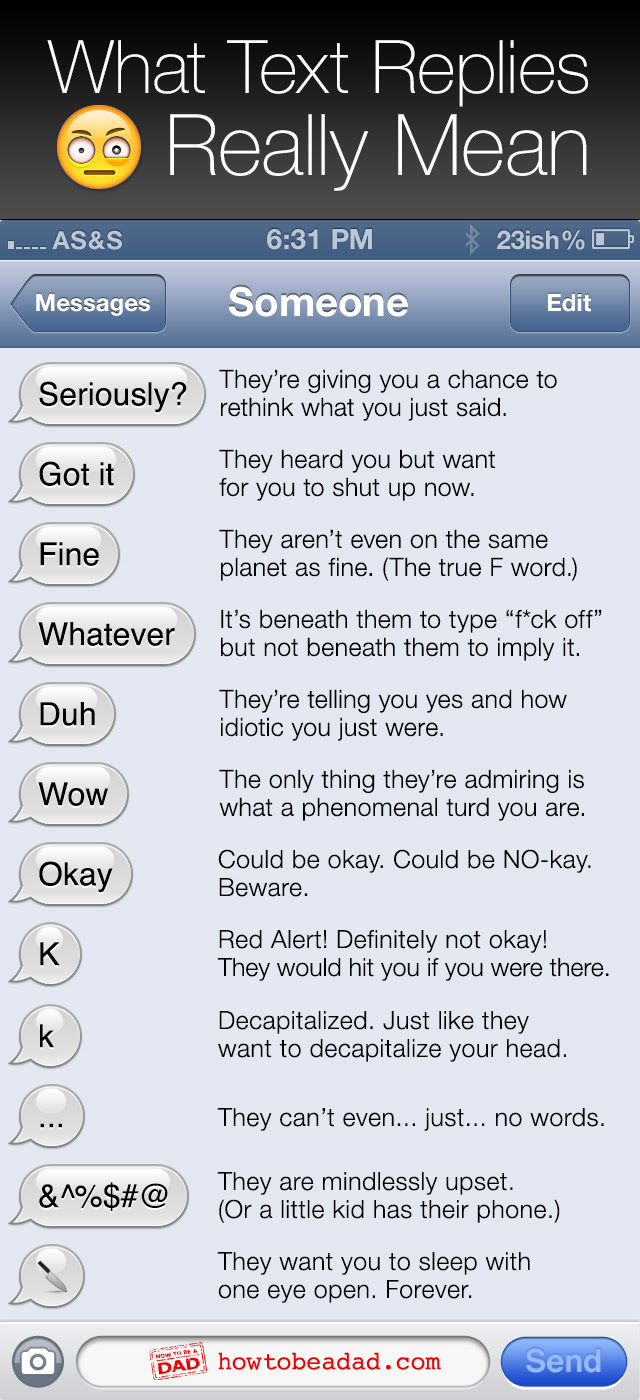 What Text Replies Really Mean