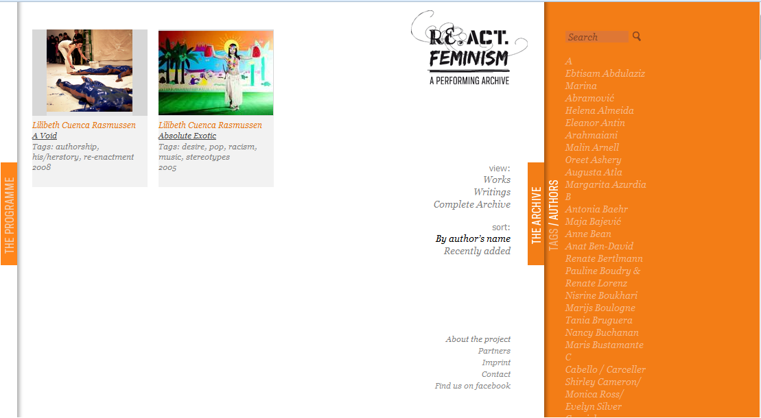 Archiv Werden Das Projekt Re Act Feminism Als Demonstration Eines Zugangs Zu Performance Geschichte Map
