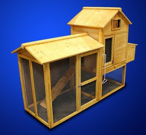 Details about New XL Wooden Chicken Coop Nesting Box Hen House Chick ...