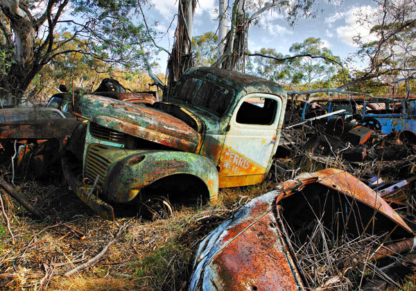 classic cars junk yards texas