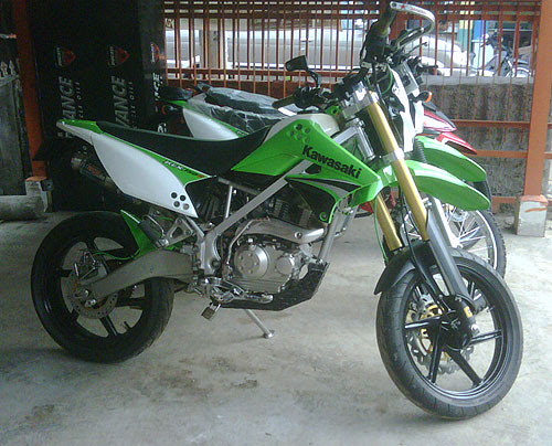 Kawasaki D  Tracker  150 Modifikasi  Supermoto Modifikasi  