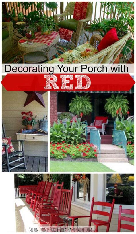 It's an organic spray but, if possible, spray in the evening to avoid harming any beneficial . Porch Decorating with Red | Easy Decorating Ideas