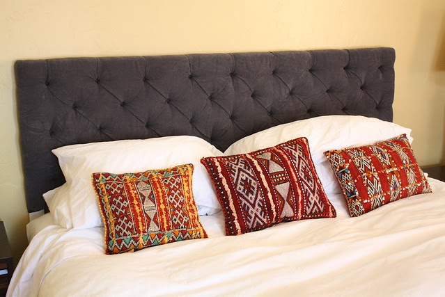 DIY Button Tufted Headboard
