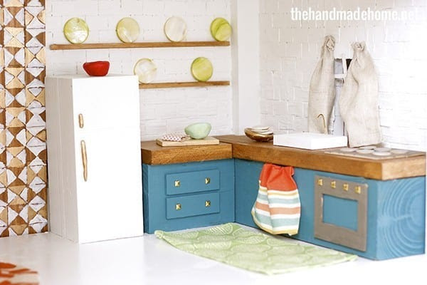 how to make a dollhouse kitchen - the handmade home