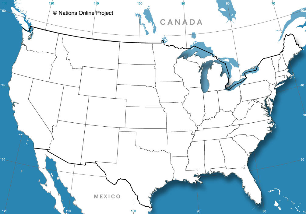 Usa Map Template