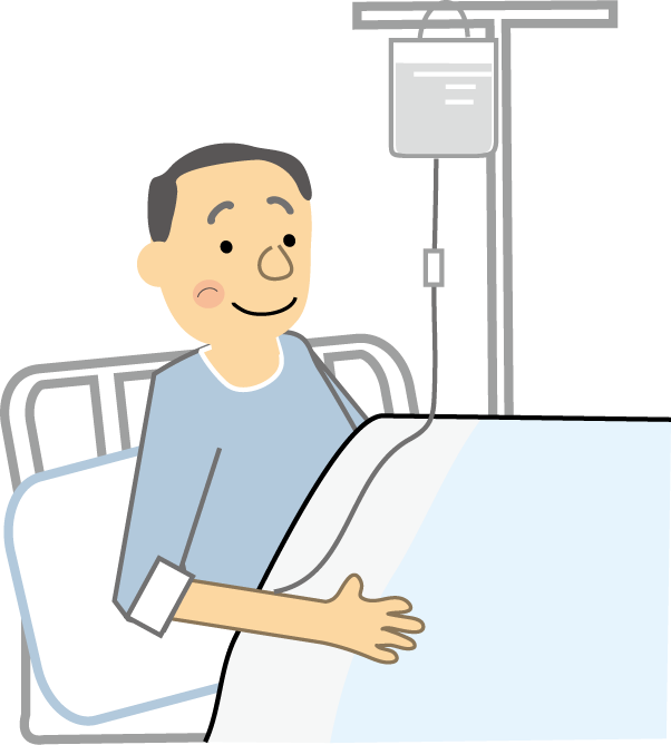 医療 入院 病院 無料イラスト