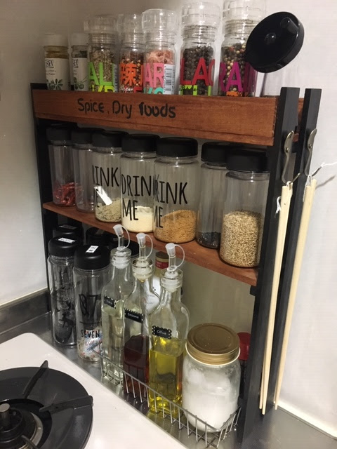 Diy 100均すのこでスパイスラック作り からっぽ のそのつぎ
