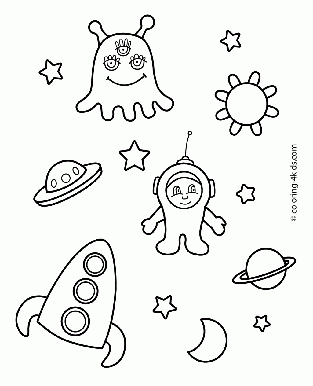 Download Space Coloring Pages Printable - Coloring Home