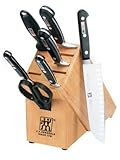 More Zwilling J.A. Henckels Pro S Stainless-Steel 8-Piece Knife Set with Block