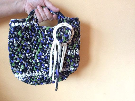 Bolso crochet de trapillo por ZAZUPEGA en Etsy,