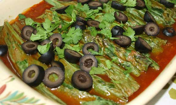 turnip green enchiladas