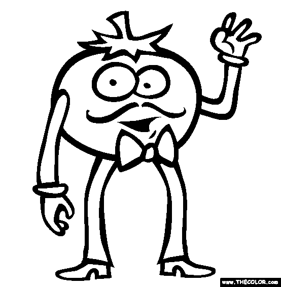 Tomato Coloring Pages