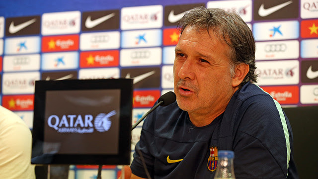 Martino, durante la rueda de prensa. FOTO: MIGUEL RUIZ - FCB