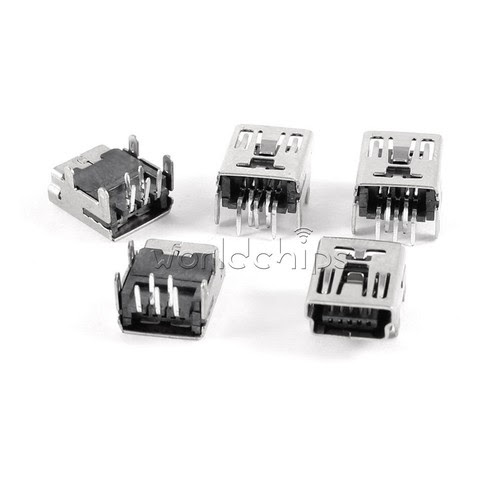 Electrical Equipment Supplies 20pcs Mini Usb Type B Female Socket 5 Pin Right Angle Dip Jack Connector Business Industrial Mutlulukulkesi Com