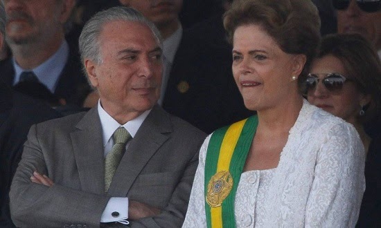 Dilma e Temer: tão perto e cada vez mais longe