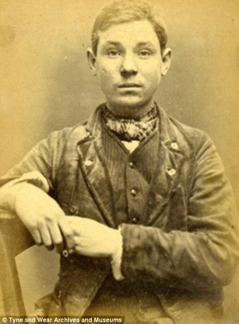 Spared: Richard Rimmington, 15, was expected to do hard labour for stealing a pipe, but instead his parents paid a fine. George Lamb, 17 (right) was sentenced to four months for stealing money