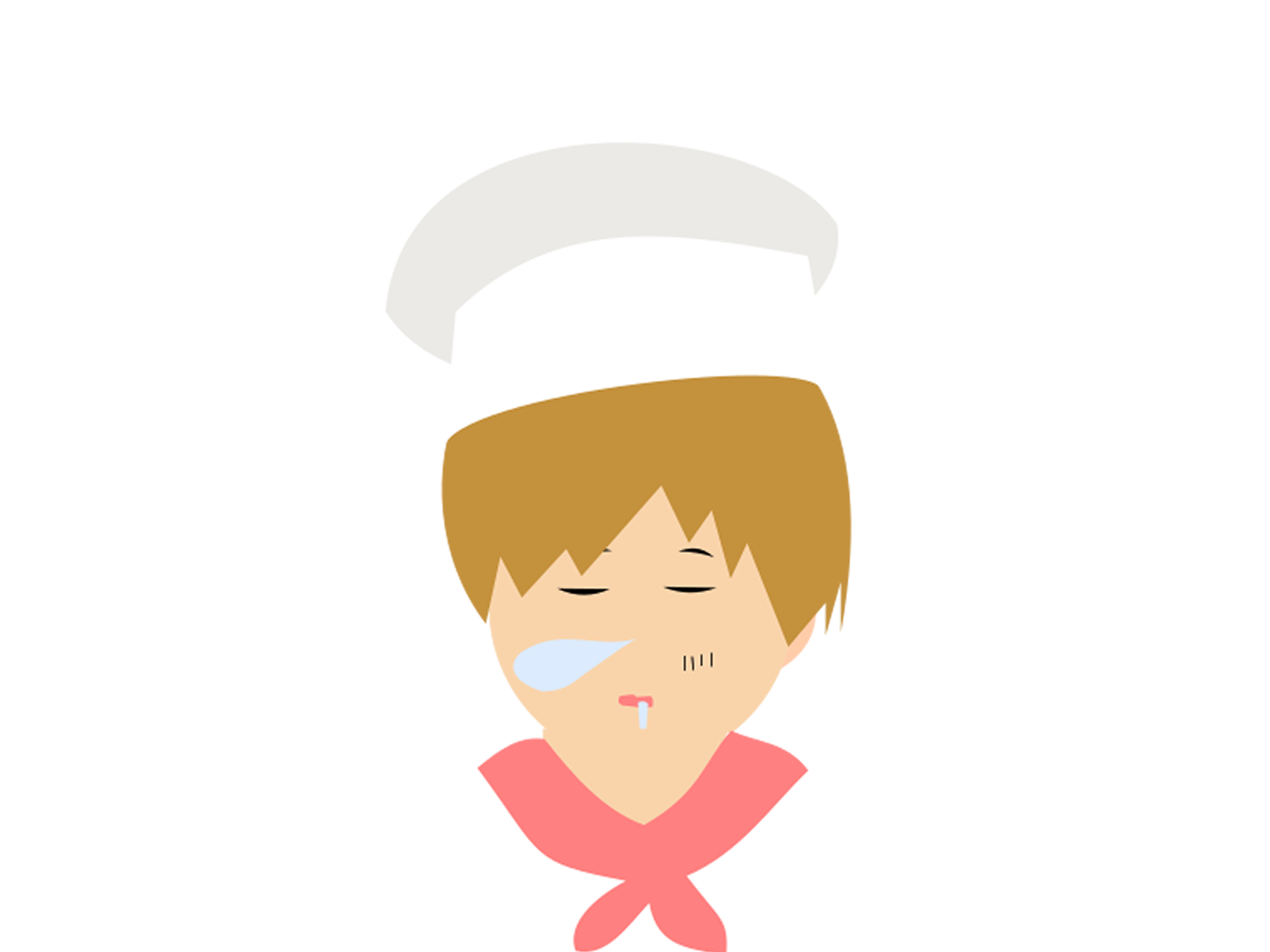 フランスのパン屋さんのイラスト 女性 法國麵包店員的插圖
