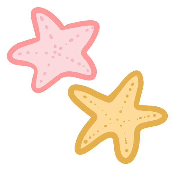 ヒトデのイラスト かわいいフリー素材が無料のイラストレイン