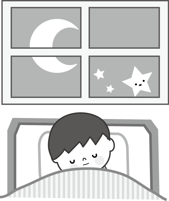 早寝早起きのイラスト 無料イラスト フリー素材
