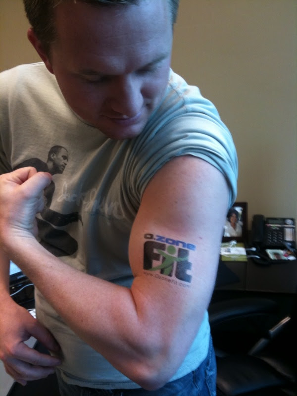 O.Zone Fitness temp tattoos are in! Get em while they're hot!