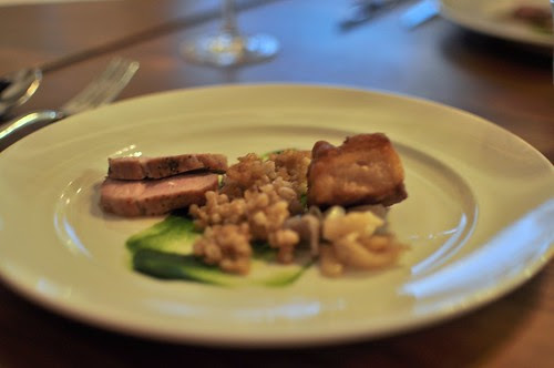 lavender pork belly + pork tenderloin