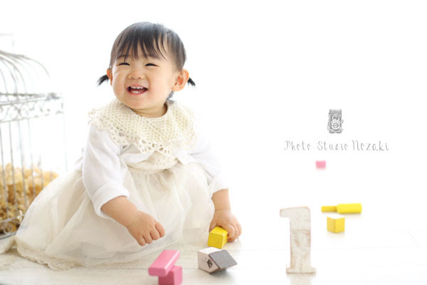 １歳バースデー 女の子 フォトスタジオノザキ