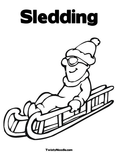 Download Sledding Coloring Pages | Search Results | Calendar 2015