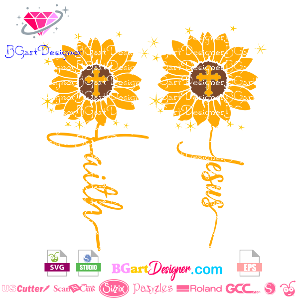 Download Free SVG Sunflower Faith Svg Free 8528+ Popular SVG File for Cricut, Silhouette and Other Machine