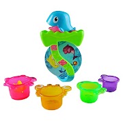 Kinder badespielzeug Delphin Badetier Wasserrad mit Becher und
Saugnöpfe ,Farbe Mag Sich Unterscheiden
