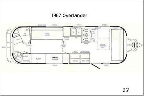 airstream trailer floorplans land yacht floorplan