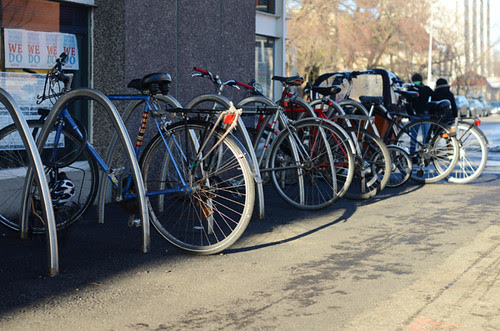 New Science Center Bike Racks at Harvard