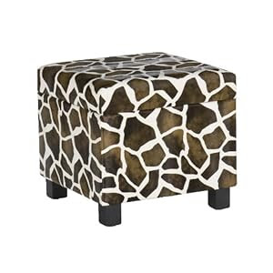 Amazon.com: Southern Enterprises, Inc Giraffe Faux Leather Storage ...