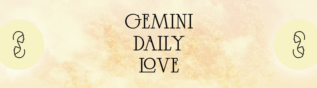 gemini daily love horoscope banner