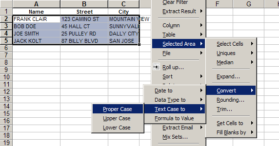 Convert Excel Case - Upper Case, Lower Case, Proper Case ...