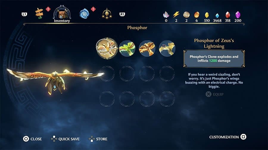 Phosphor Of Zeus Lightning