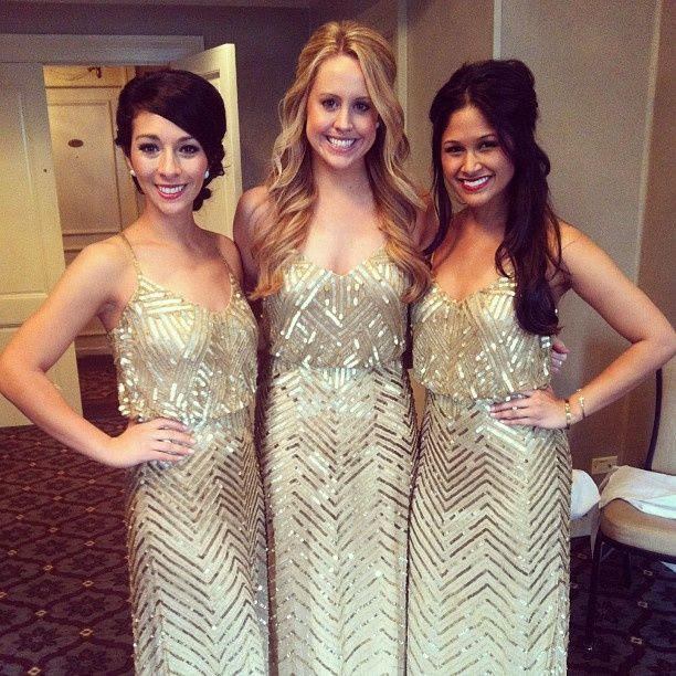 sparkly bridesmaid dresses