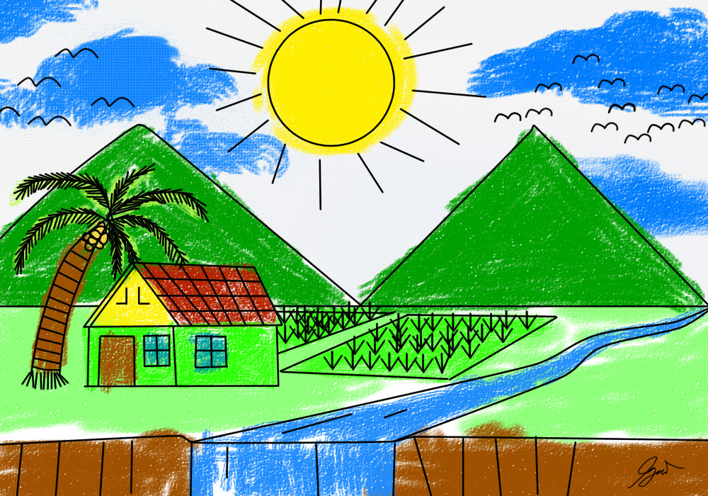 gambar lukisan alam anak sd Pemandanganoce gambar lukisan alam anak sd Pemandanganoce