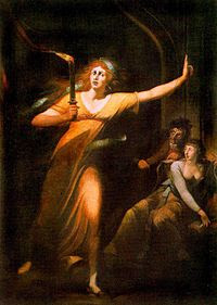 Lady Macbeth sonámbula por Johann Heinrich Füssli.