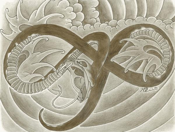 snake drawings, water drawings, japanese drawings, tattoo drawings, 