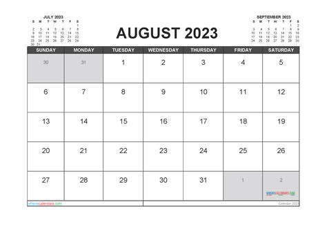 Do you find it difficult to keep track of your appointments, meetings, and important dates? printable august 2023 calendar free 12 templates