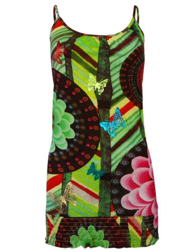  DESIGUAL Femme Designer Tank Top Chemise - MONIQUE -S