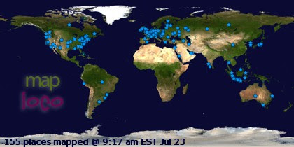 Profile Visitor Map - Click to view visits