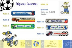 Etiquetas Termocolantes decoradas masculinas