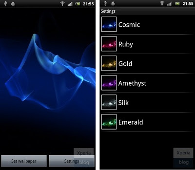 Xperia Sのライブ壁紙 Cosmic Flow ダウンロード 物欲 ネット