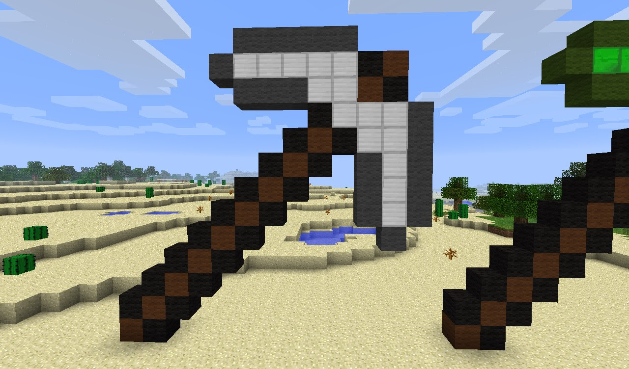 green and iron pickaxe Minecraft Project