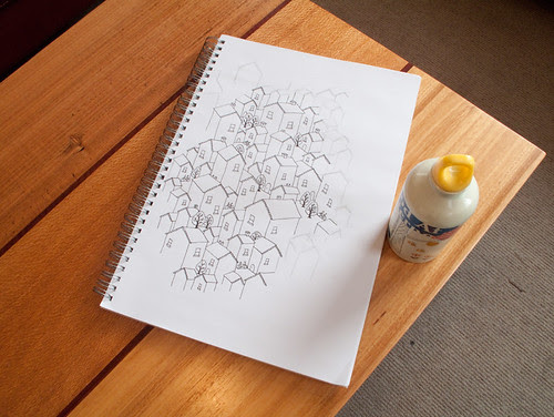 houses original tile sketch