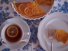 torta e chá